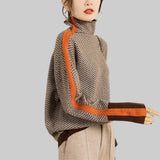 JANA | KIRJUM ROLL-NECK KAMPSUN VÄGA KONTRASTSE TRIIBUGA