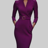 NIKOLA | ELEGANTNE MUSTAD KLEIDID VÖÖ JA MANDARIINI KRAEGA