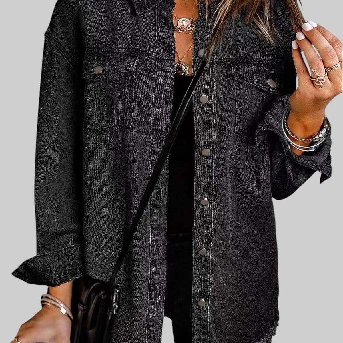 ANNA | KLASIKALINE DENIM JACKET IGAPÄEVASEKS KASUTAMISEKS