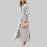 NADIA | ELEGANTNE MAXI KLEIT V-KAELUSEGA