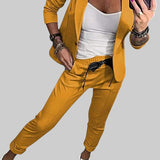 MAREN | KOHANDATUD KOMPLEKT PEHME BLEISERIGA JA LÕÕGASTE JOGGERITEGA