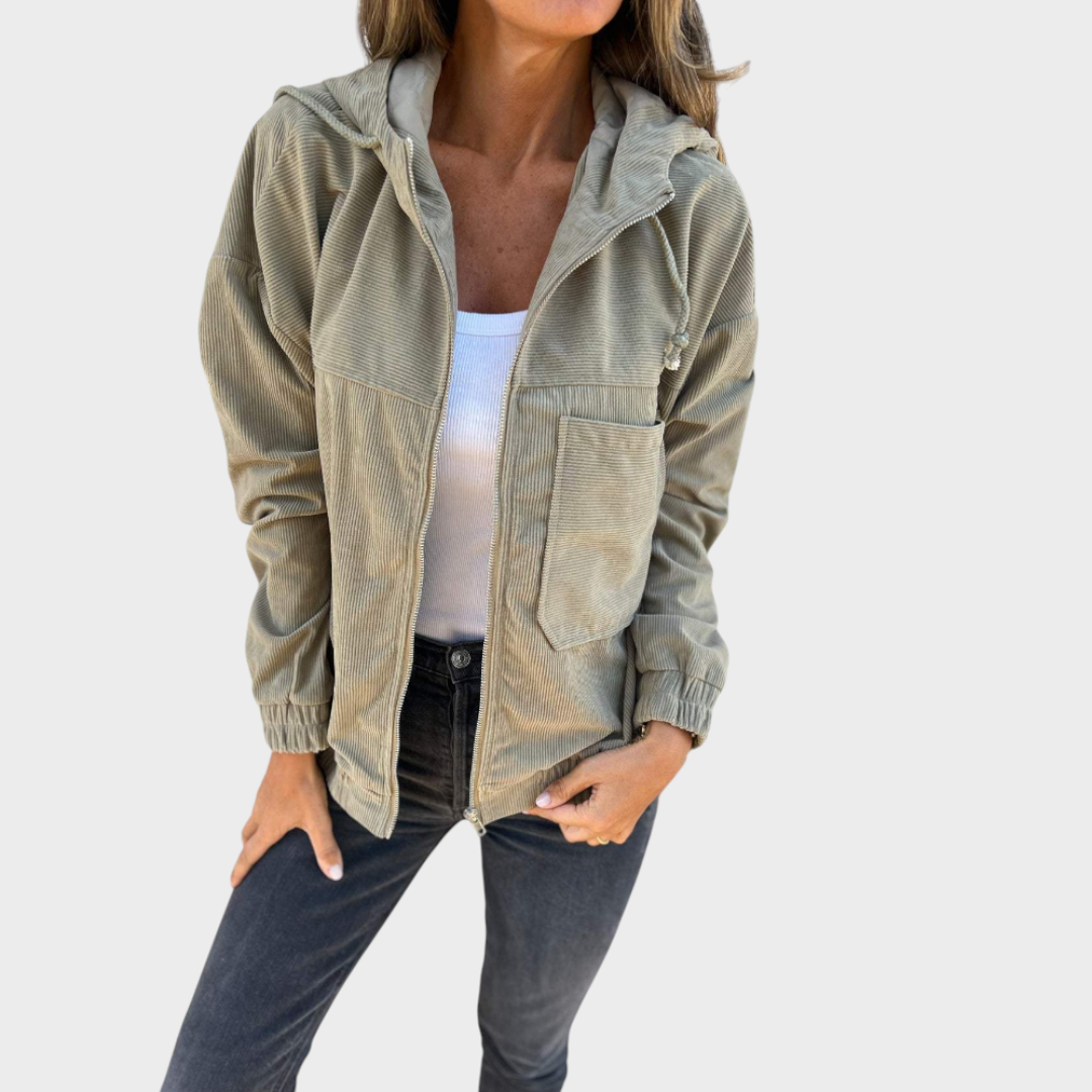 ZUZANA – SÜGAVATE KAPUUTSIDEGA JA TÕMPLIKKIDEGA JACKET