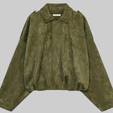 LIZA | BOMBER JACKET KUNSTLIKUST SAMETIST