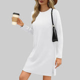 AGNES | LOOSE MINI KLEIT PIKADE VARUKATE JA ÜMMARGUSE KRAEGA