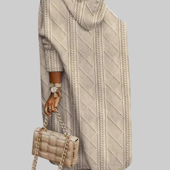 JOHANA | PIKENDATUD KUDUMI KARDIGAN KAPUUTIGA