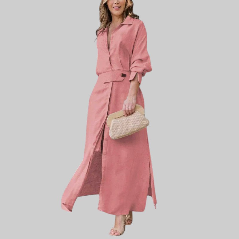 NADIA | ELEGANTNE MAXI KLEIT V-KAELUSEGA