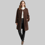 FLORA | LUKSUSLIK TALVEKATE SHEARLING VOODERDUSEGA