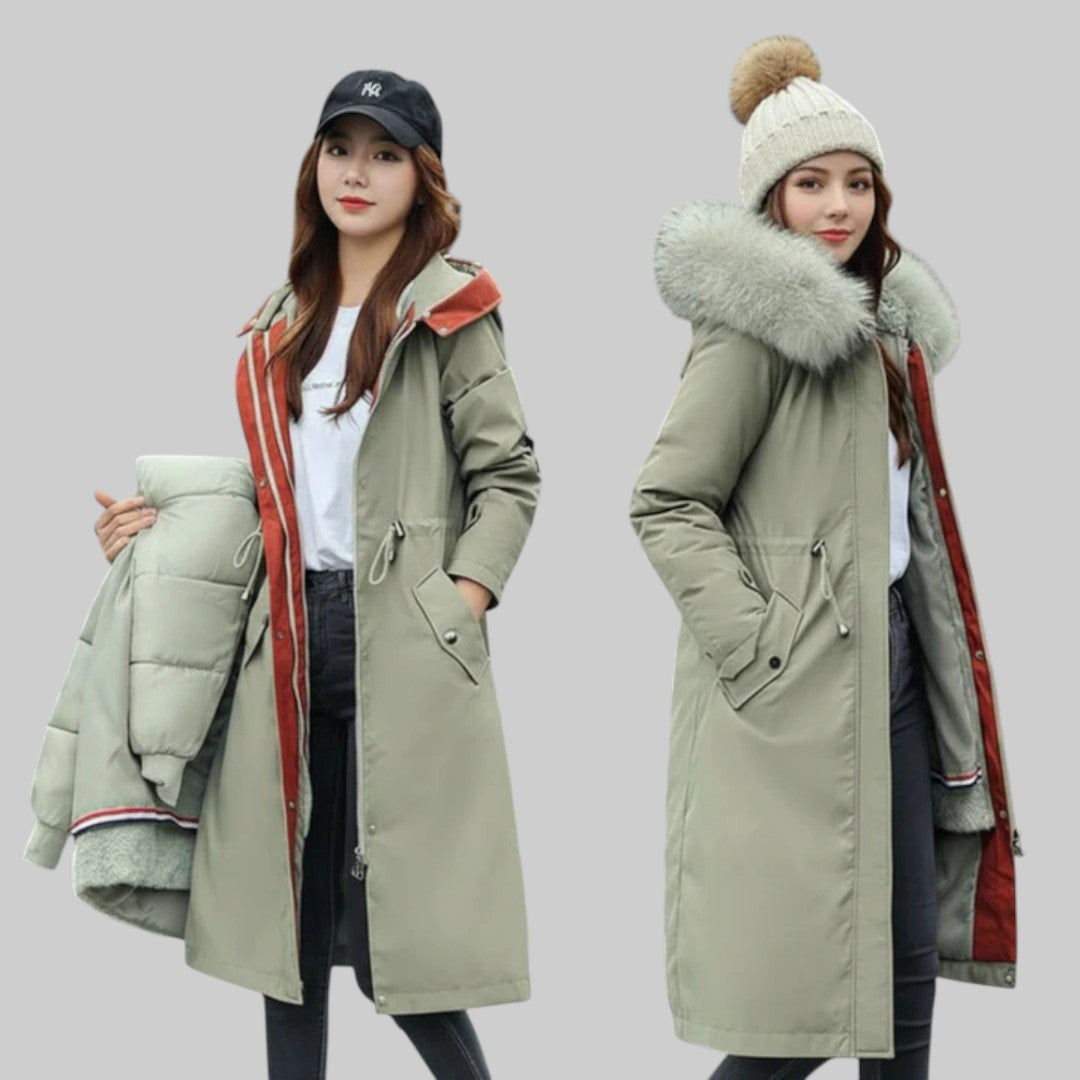 ARIEL | NAISTE TALVEBLUSON KAPUUTIGA JA PEHME KAELUSEGA