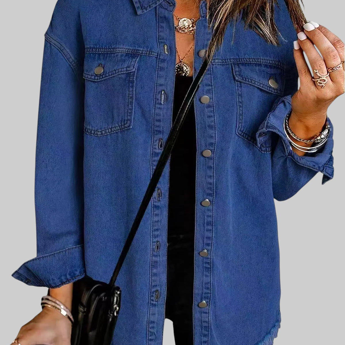 ANNA | KLASIKALINE DENIM JACKET IGAPÄEVASEKS KASUTAMISEKS