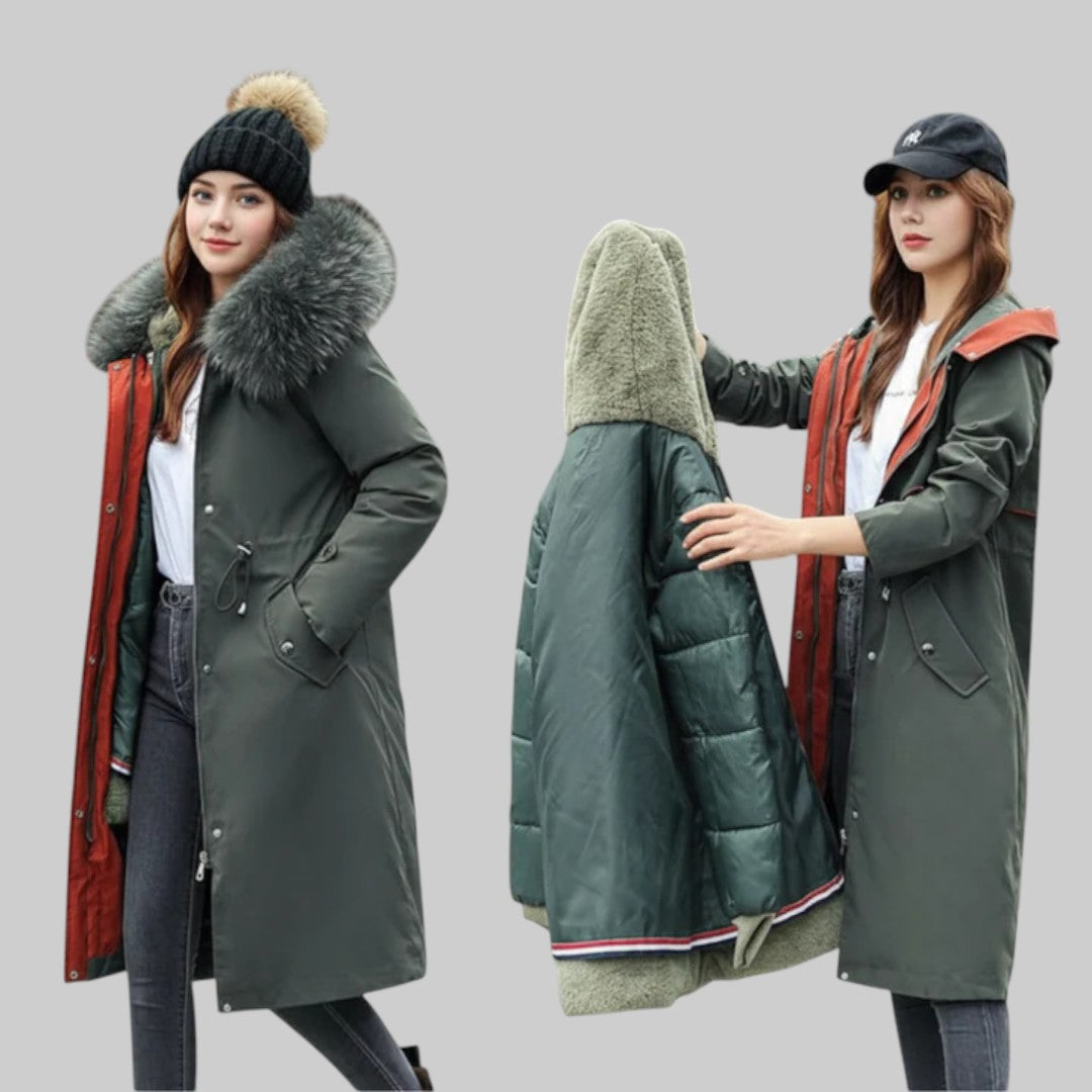 ARIEL | NAISTE TALVEBLUSON KAPUUTIGA JA PEHME KAELUSEGA
