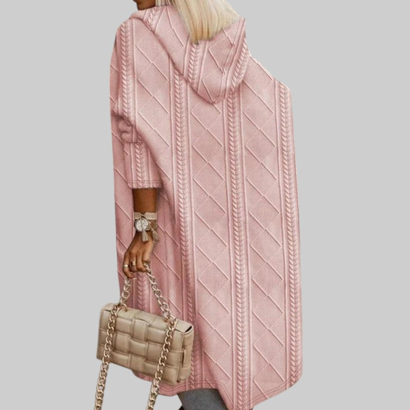 JOHANA | PIKENDATUD KUDUMI KARDIGAN KAPUUTIGA