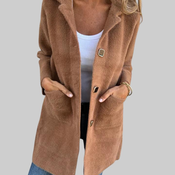 VINETA | NAISTE PIKK KAPUUT NUPPUDES JA TASKUTEGA