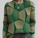 RADKA | KUDUMI GEOMEETRILISE KIRJAGA SVIITER