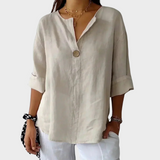 SILVIA – LÕÕGAS BLUUS V-KAELUSEGA