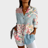 GABRIELA – LILLEMUSTERIGA BLOUSE