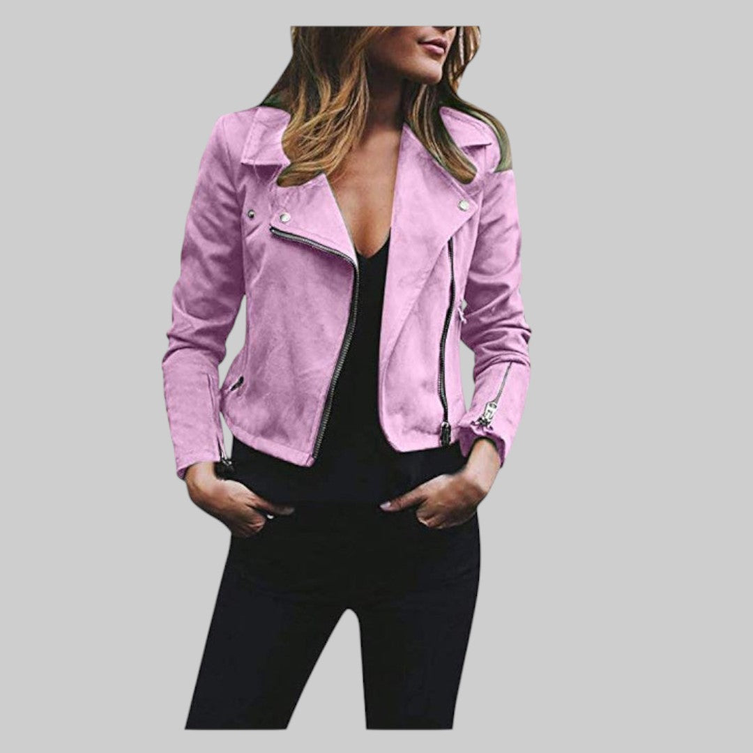 MILENA | NAISTE JAKK KUNSTI NAHAST | STIILNE JA ELEGANTNE