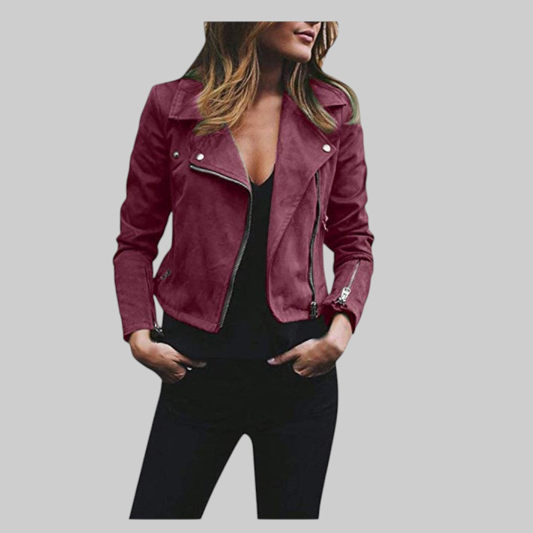 MILENA | NAISTE JAKK KUNSTI NAHAST | STIILNE JA ELEGANTNE