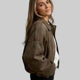 LIZA | BOMBER JACKET KUNSTLIKUST SAMETIST