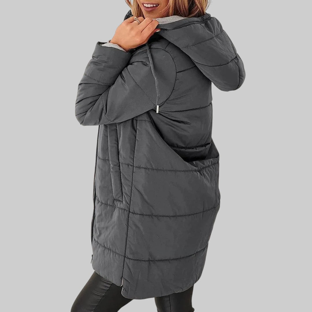 FLORA | MUGAV KAPUUTIGA TÄIDETUD JACKET