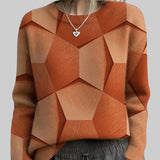 RADKA | KUDUMI GEOMEETRILISE KIRJAGA SVIITER