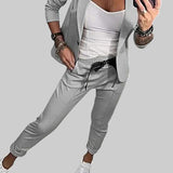 MAREN | KOHANDATUD KOMPLEKT PEHME BLEISERIGA JA LÕÕGASTE JOGGERITEGA