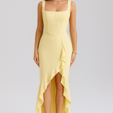 JANA | SATÉNIST KORSETI KLEITIDEGA VOLANDEGA