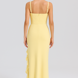 JANA | SATÉNIST KORSETI KLEITIDEGA VOLANDEGA