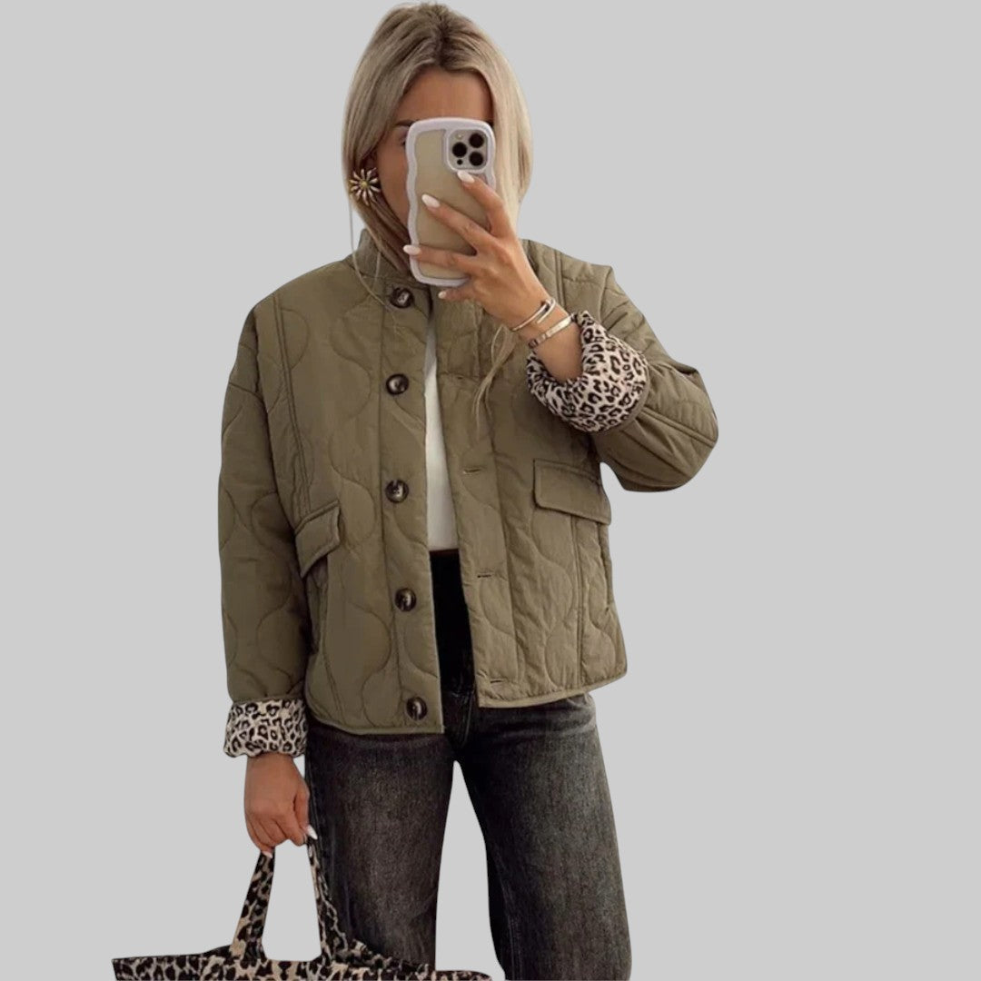 LEA | ELEGANTNE JAKK LEOPARDI VOODRIGA