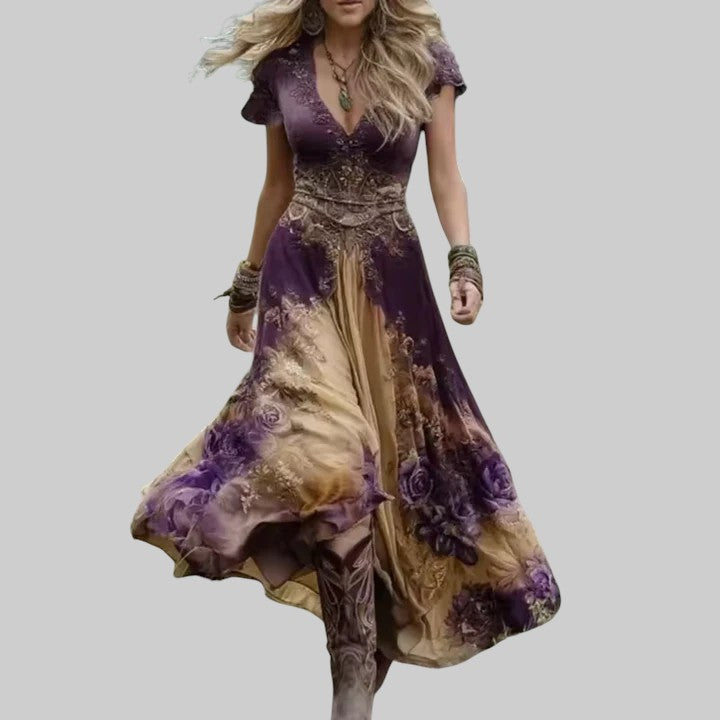 SLAVA | KRAJKOVÉ KVETINOVÉ ŠATY NA MIERU A VOĽNE PADAVÉ