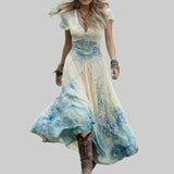 SLAVA | KRAJKOVÉ KVETINOVÉ ŠATY NA MIERU A VOĽNE PADAVÉ