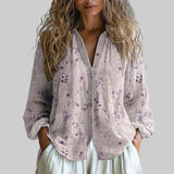 LUCIA | VINTAGE BLOUSE LEHTEDE PRINTIGA