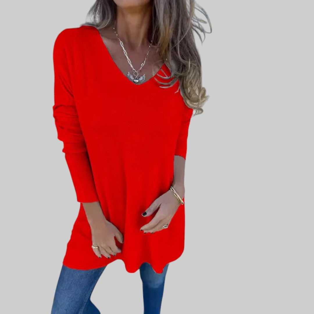 BOZENA | VABA KUDUM TUNIKA V-KAELUSEGA