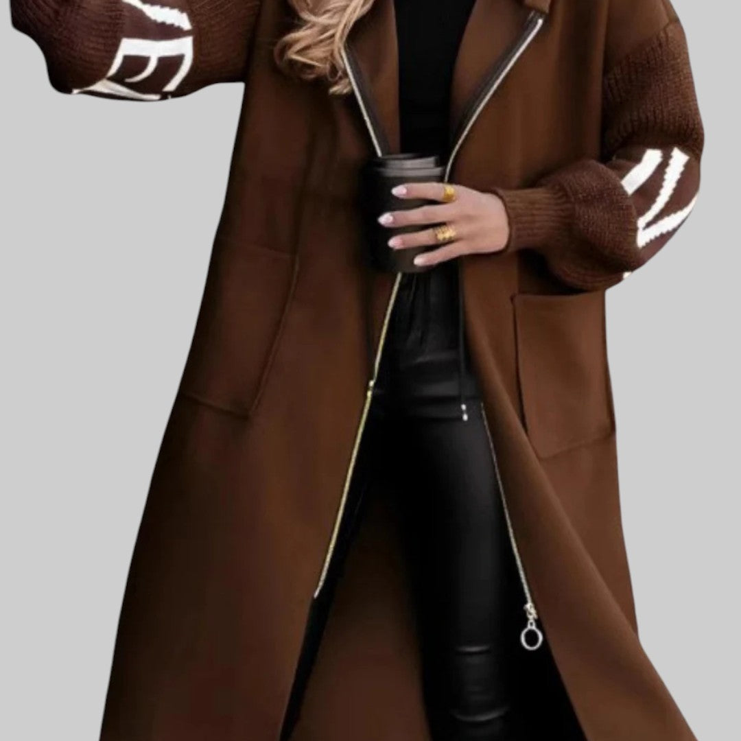 MÁRIA | NAISTE JAKK KUDUMISE KÄTEGA JA KAPUUTIGA