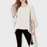 MÁRIA – BLUUS VOOLAVAST KANGAST JA VOLANDEGA