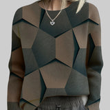 RADKA | KUDUMI GEOMEETRILISE KIRJAGA SVIITER