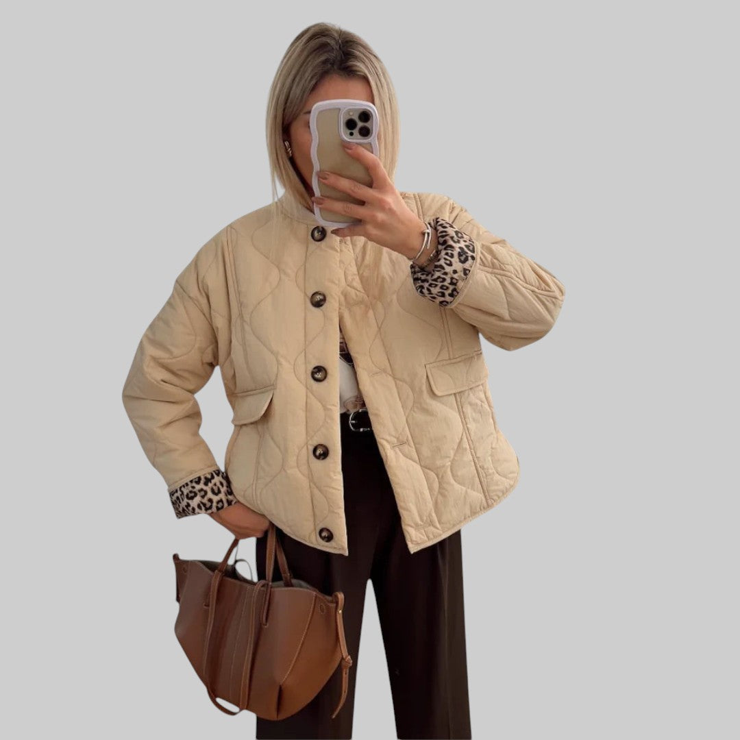 LEA | ELEGANTNE JAKK LEOPARDI VOODRIGA